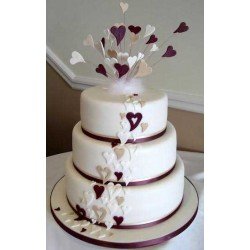 Wedding Cake 009 - 5 Kgs (2 Steps)